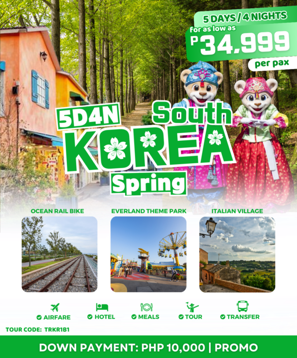 5D4N SOUTH KOREA SPRING (TRKR1B1)